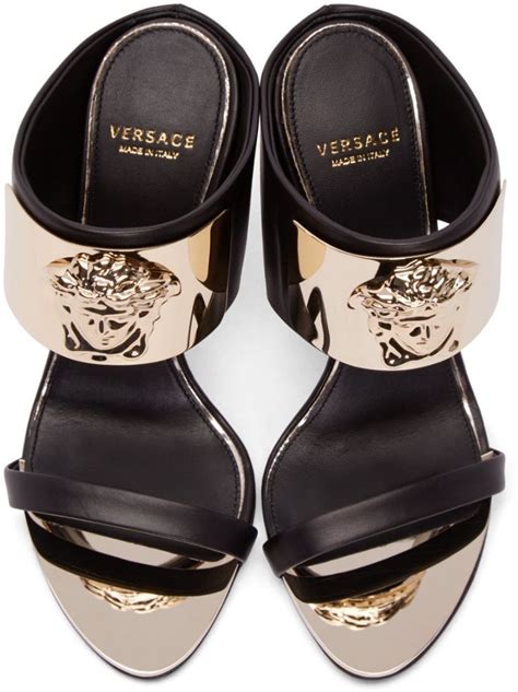 versace medusa shoes women|Versace Medusa detail round heels.